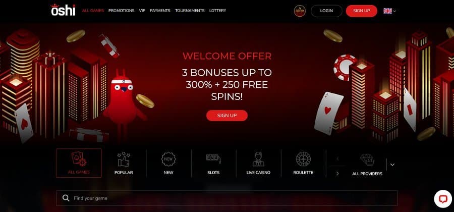 Mga Laro sa Oshi Casino
